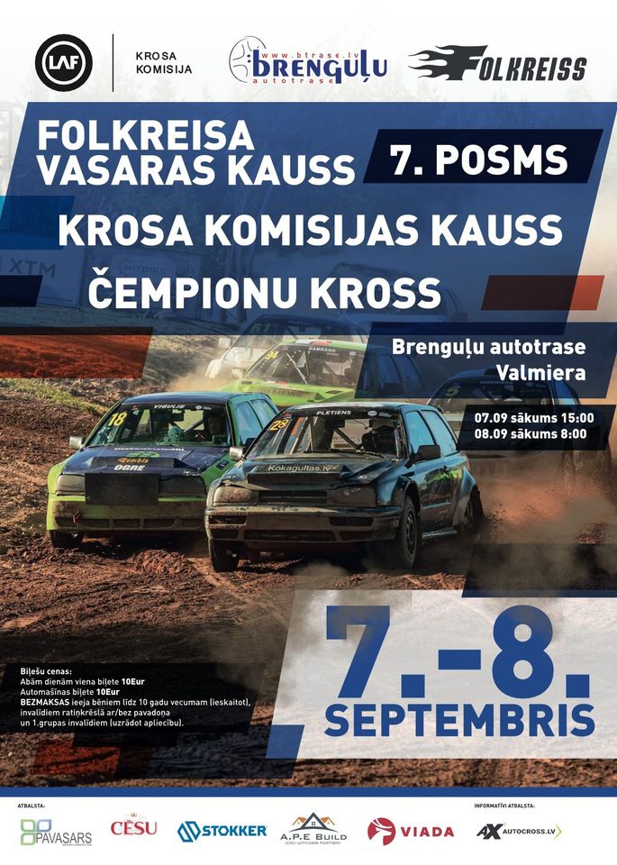 FOLKREISS UN KROSS BRENGUĻOS 7.-8. SEPTEMBRIS