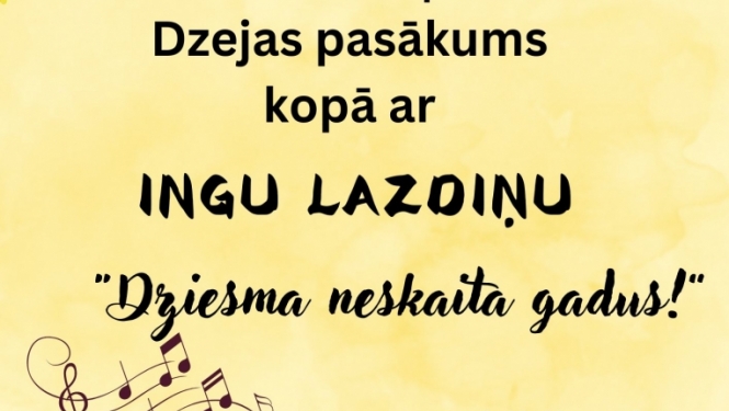 Dzejas dienu pasākums Drustos kopā ar Ingu Lazdiņu