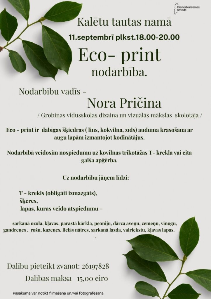 Eco-print meistarklase