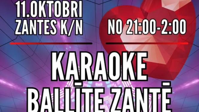 Karaoke ballīte Zantē