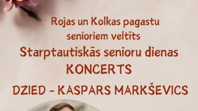 Senioru dienas koncerts ar Kasparu Markševicu