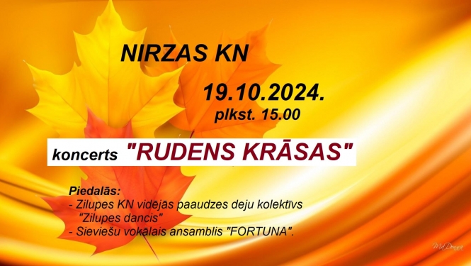 Pasākums “Rudens krāsas” Nirzas KN