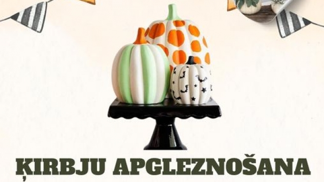 Ķirbju apgleznošanas darbnīca Zilupē