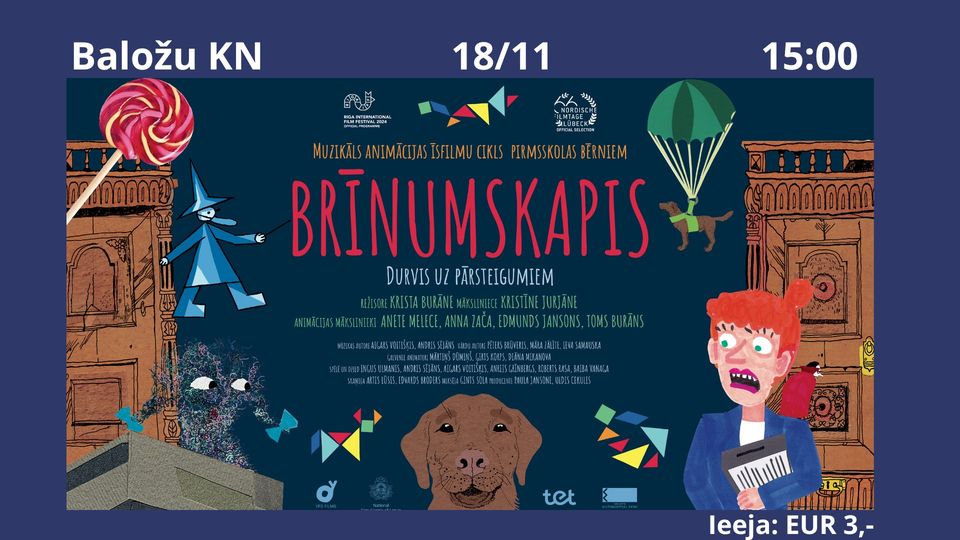 BRĪNUMSKAPIS|animācijas īsfilma vismazākajiem skatītājiem