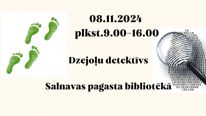 Pasākums “Dzejoļu detektīvs” Salnavas pagasta bibliotēkā