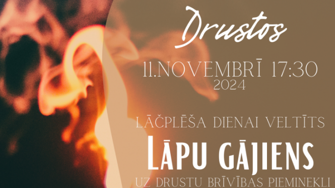 Lāpu gājiens uz Drustu Brīvības pieminekli