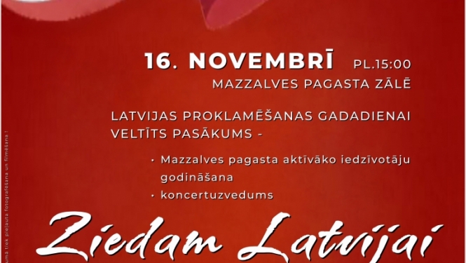 Koncertuzvedums “Ziedam Latvijai”