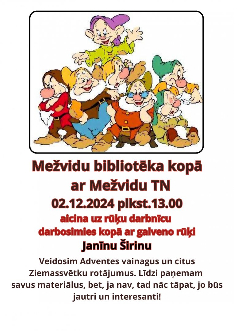 Rūķu darbnīca “Ziemassvētkus gaidot…” Mežvidu KN