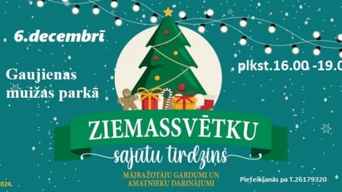 Svētku egles iedegšana un tirdziņš