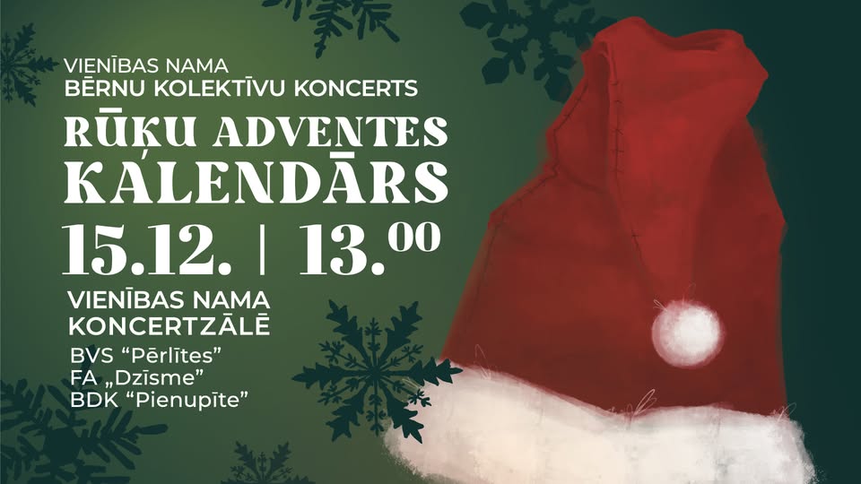 Vienības nama bērnu kolektīvu koncerts RŪĶU ADVENTES KALENDĀRS