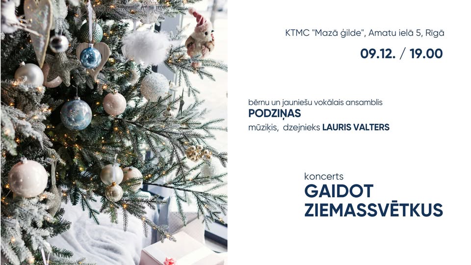 Koncerts ģimenēm un berniem “Gaidot Ziemassvētkus”