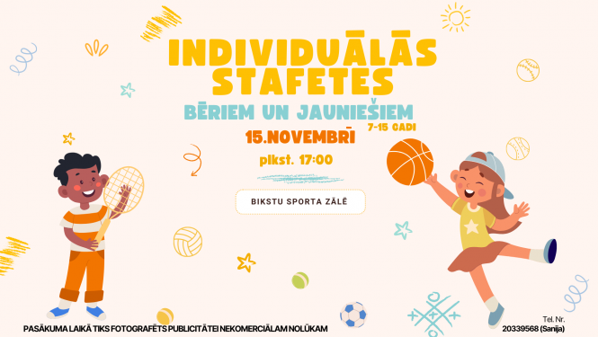 Individuālās stafetes bērniem/jauniešiem