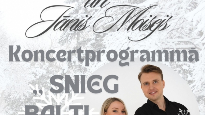 Ieva Sutugova un Jānis Moisejs koncertā “Snieg balti sapņi”