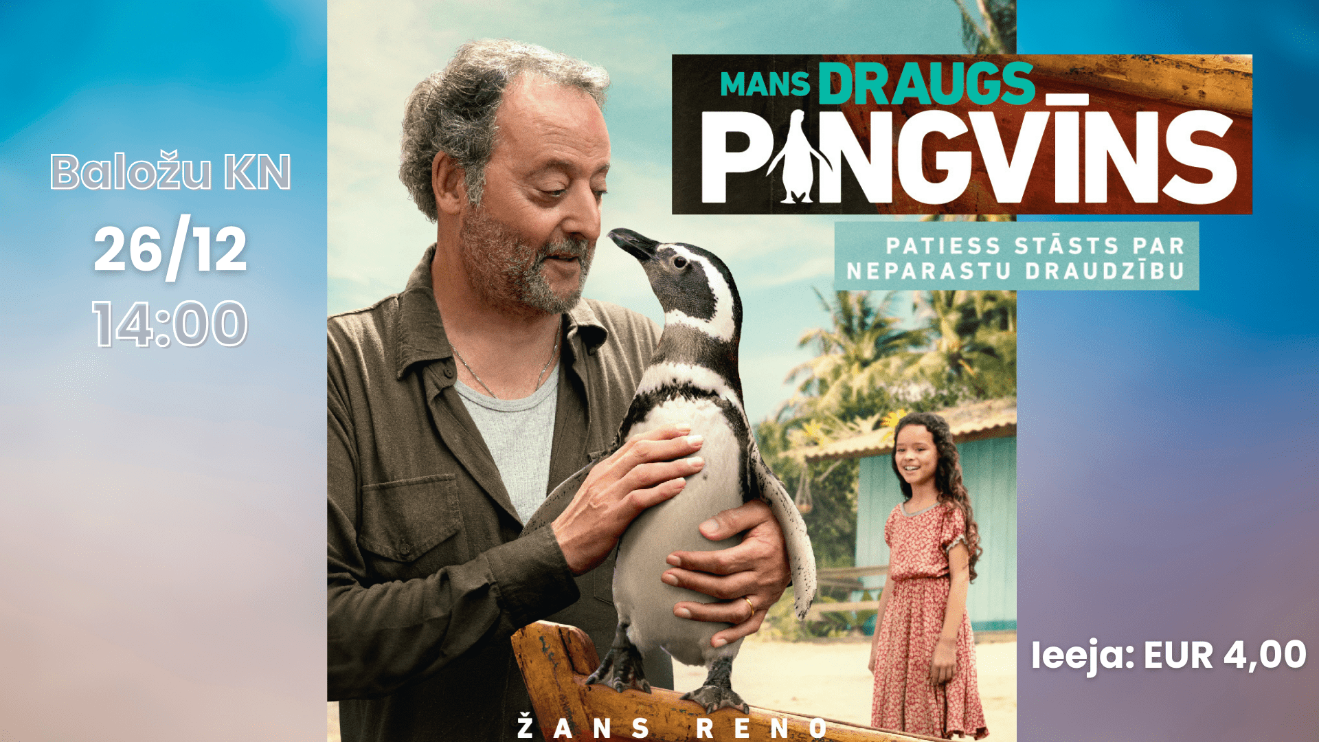 MANS DRAUGS PINGVĪNS | piedzīvojumu/ģimenes filma