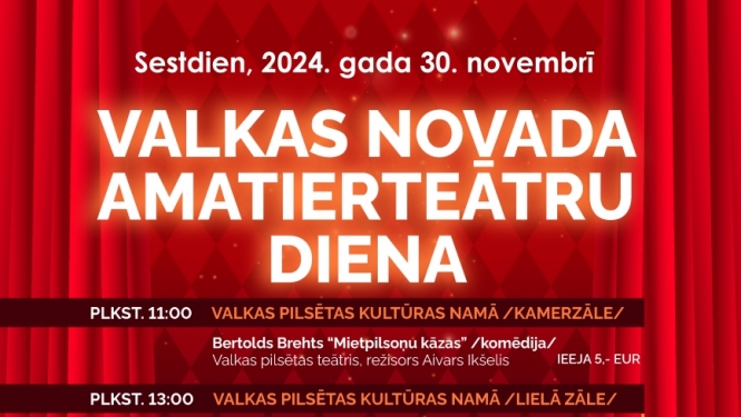 Valkas novada amatierteātru diena