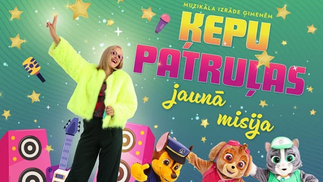 Muzikāla izrāde ģimenēm „Ķepu patruļas jaunā misija”