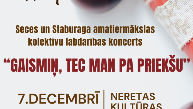 Labdarības koncerts “Gaismiņ, tec man pa priekšu”