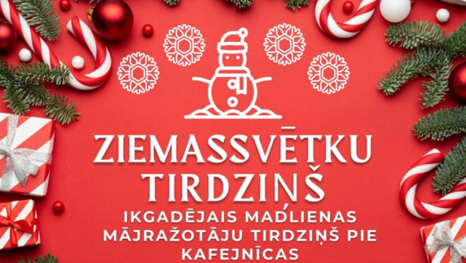Mājražotāju Ziemassvētku tirdziņš Madlienā