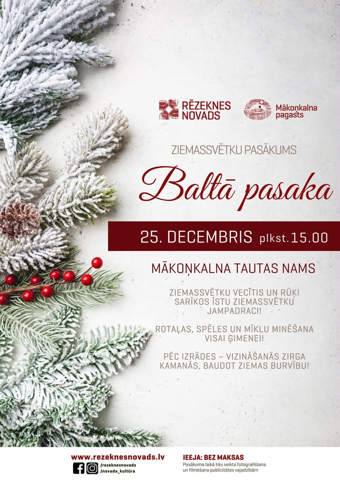 Ziemassvētku pasākums “Baltā pasaka”