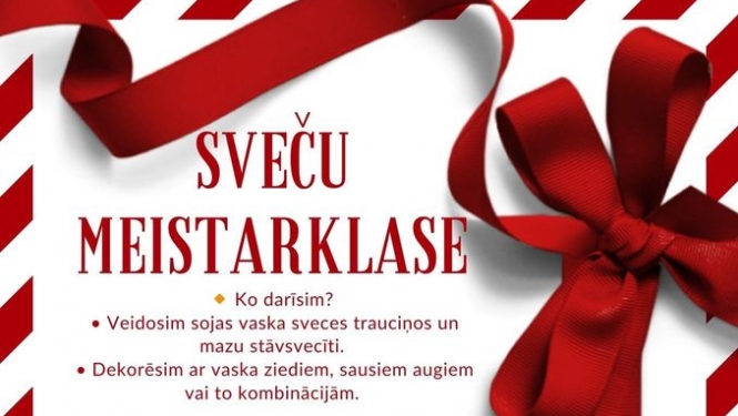 Sveču meistarklase Berģos
