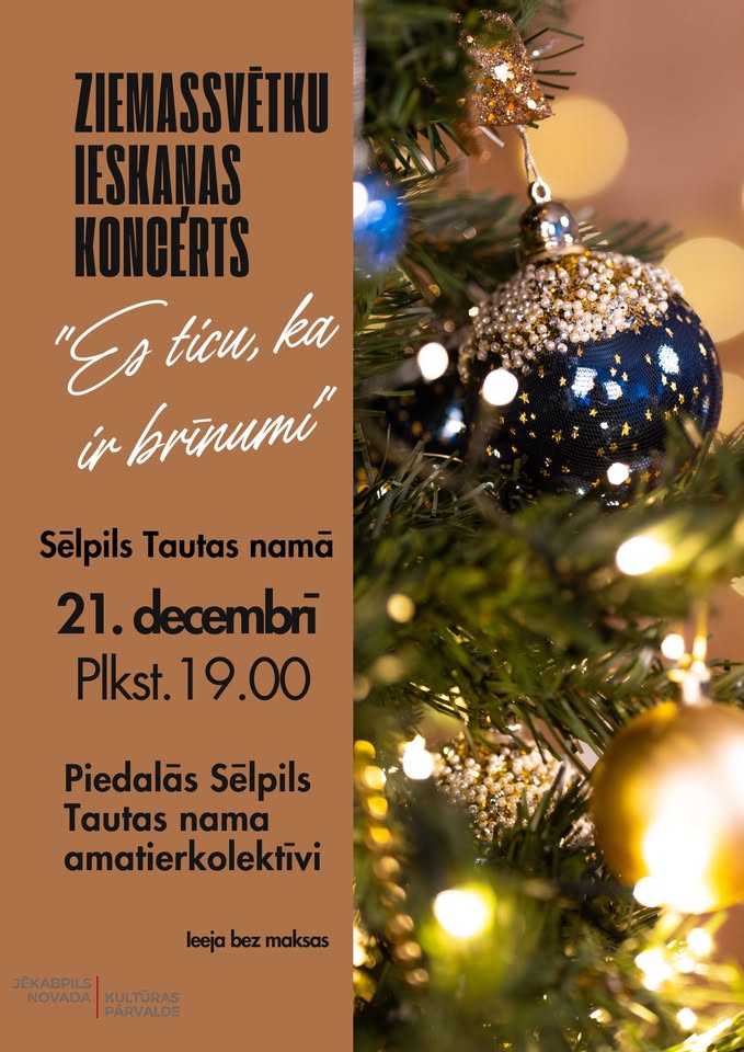 Ziemassvētku ieskaņas koncerts “Es ticu, ka ir brīnumi”