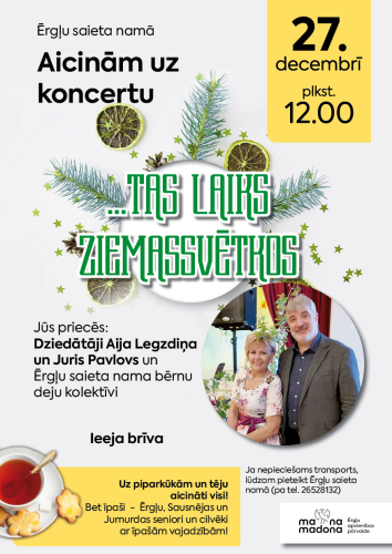 Ziemassvētku koncerts  “Tas laiks Ziemassvētkos…”