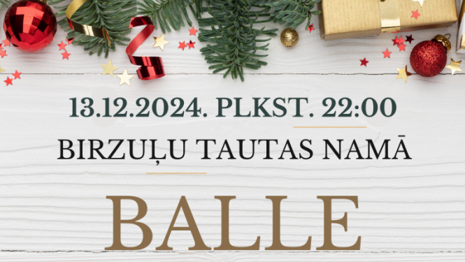 Birzuļu Tautas namā balle