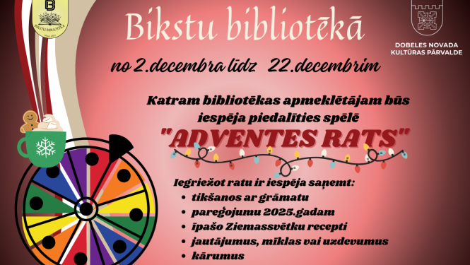 Adventes rats Bikstu bibliotēkā