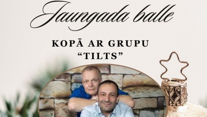 Trapenes Kultūras namā Jaungada balle ar grupu “Tilts”