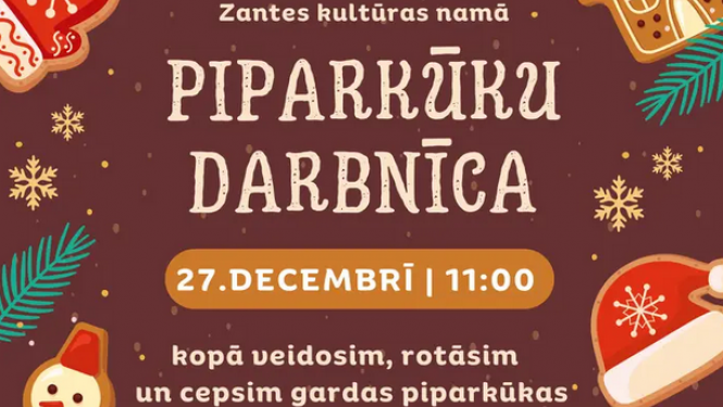 Piparkūku darbnīca bērniem
