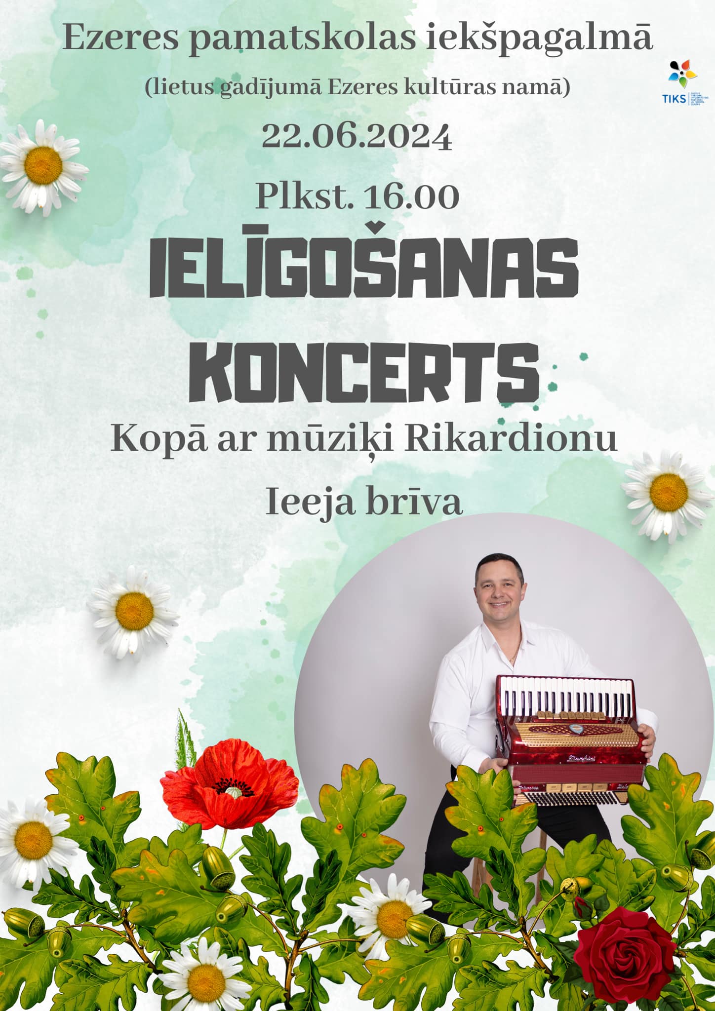 Ielīgošanas koncerts ar mūziķi Rikardionu