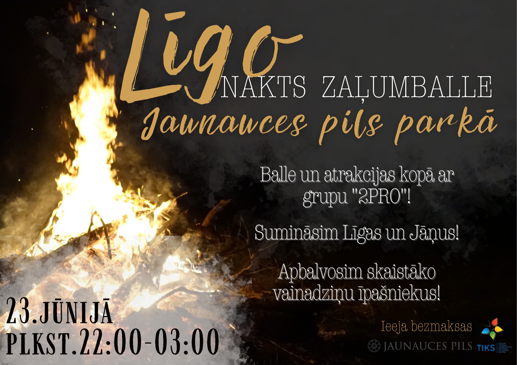 Līgo nakts zaļumballe Jaunaucē