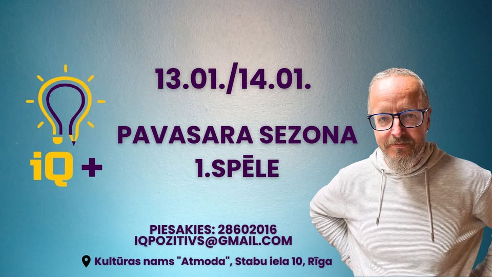 IQ+ Pavasara sezona – 1. spēle