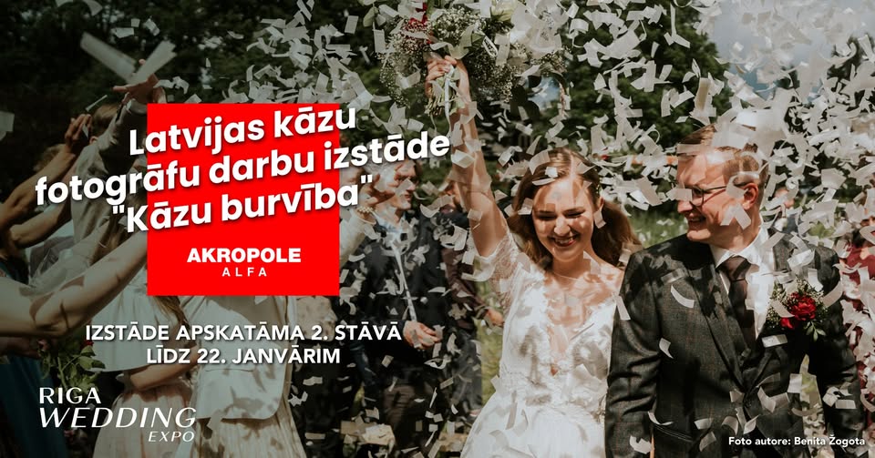 Latvijas kāzu fotogrāfu darbu izstāde “Kāzu burvība”