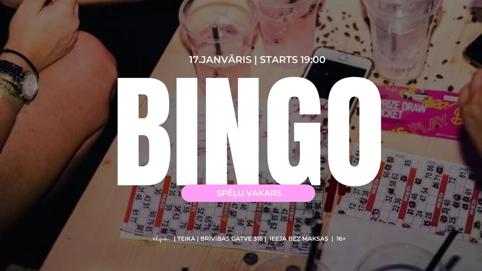 BINGO | spēļu vakars