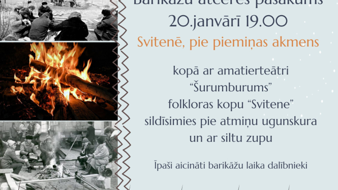 Barikāžu atceres pasākums Svitenē