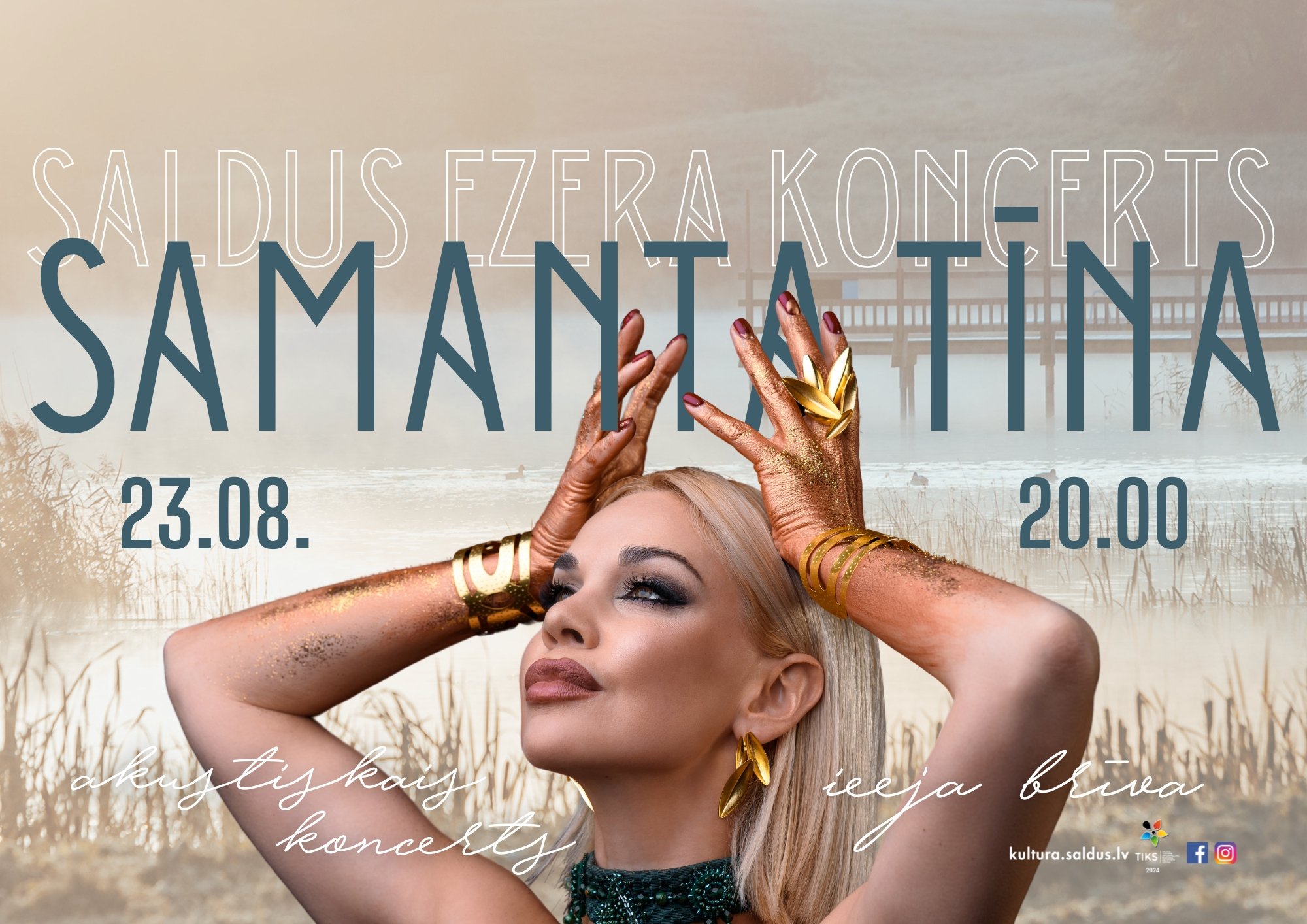 Saldus ezera koncerts ar Samantu Tīnu