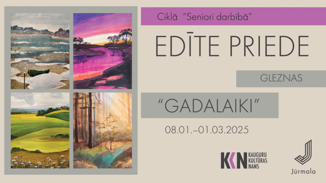 Edītes Priedes gleznu izstāde “GADALAIKI”