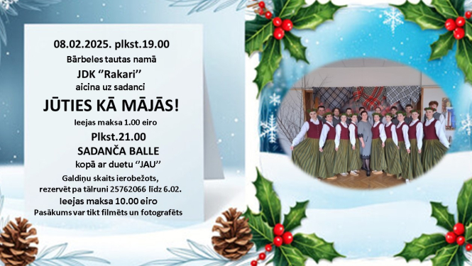 JDK ”Rakari” ikgadējais sadancis ”Jūties kā mājās!”