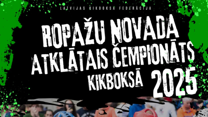 Ropažu novada atklātais čemionāts kikboksā Zaķumuižas sporta zālē