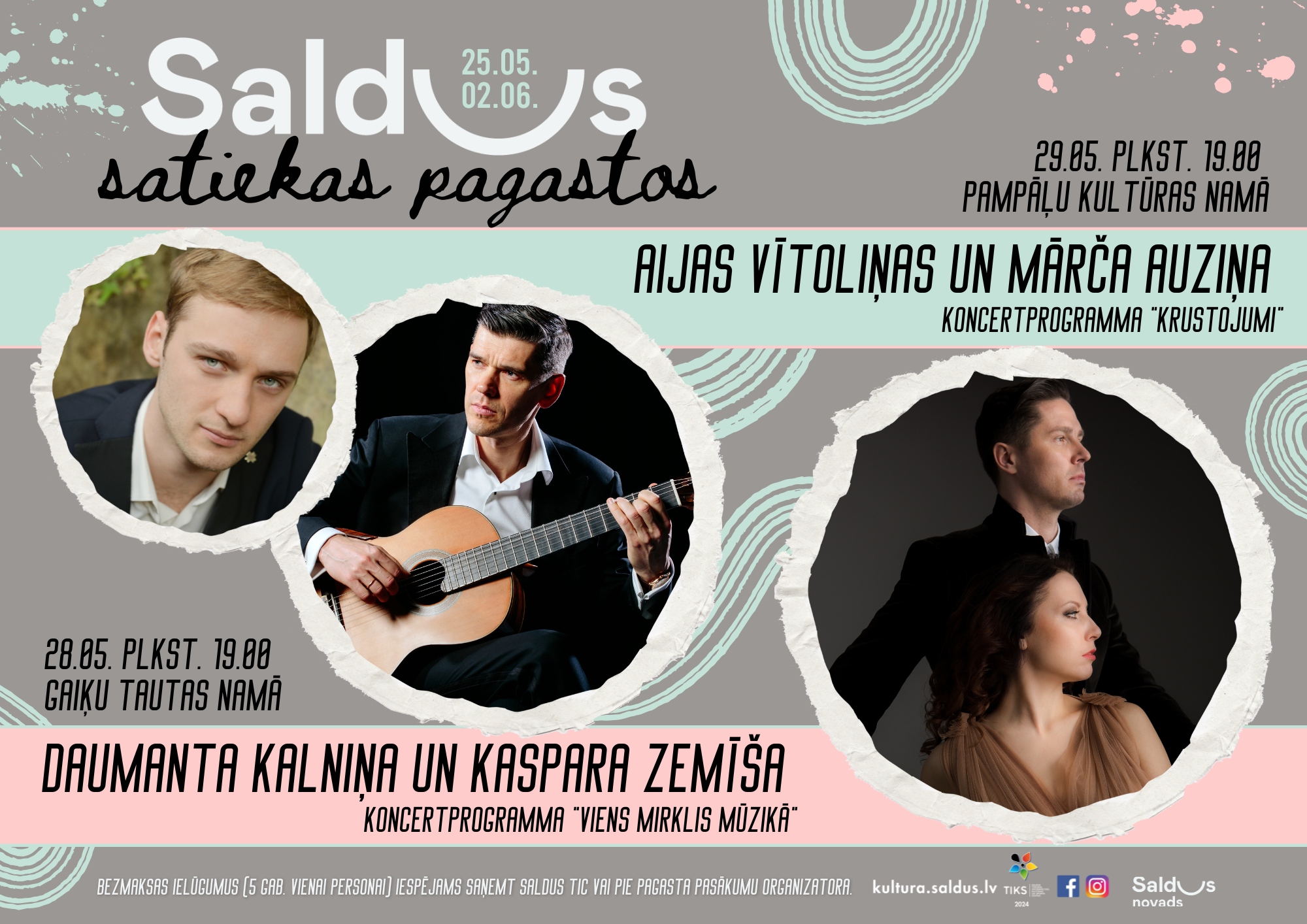 Kaspara Zemīša un Daumanta Kalniņa koncertprogramma “Viens mirklis mūzikā”