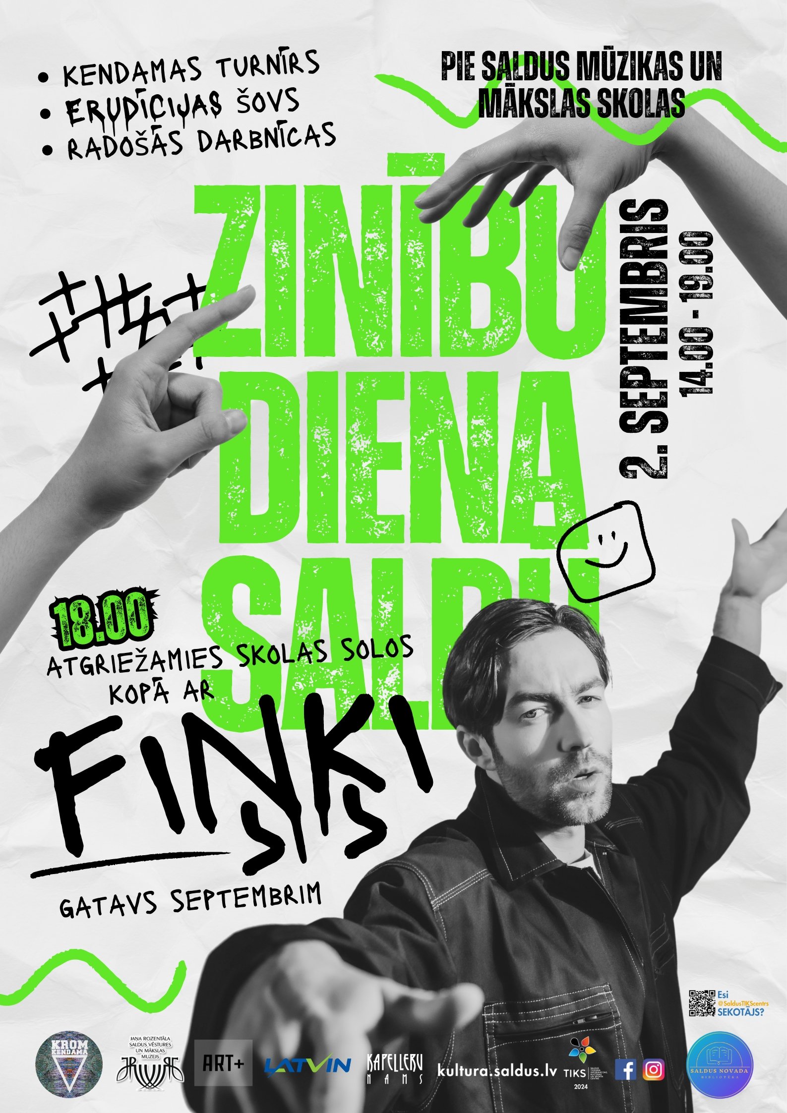 Zinību diena Saldū ar Fiņķi