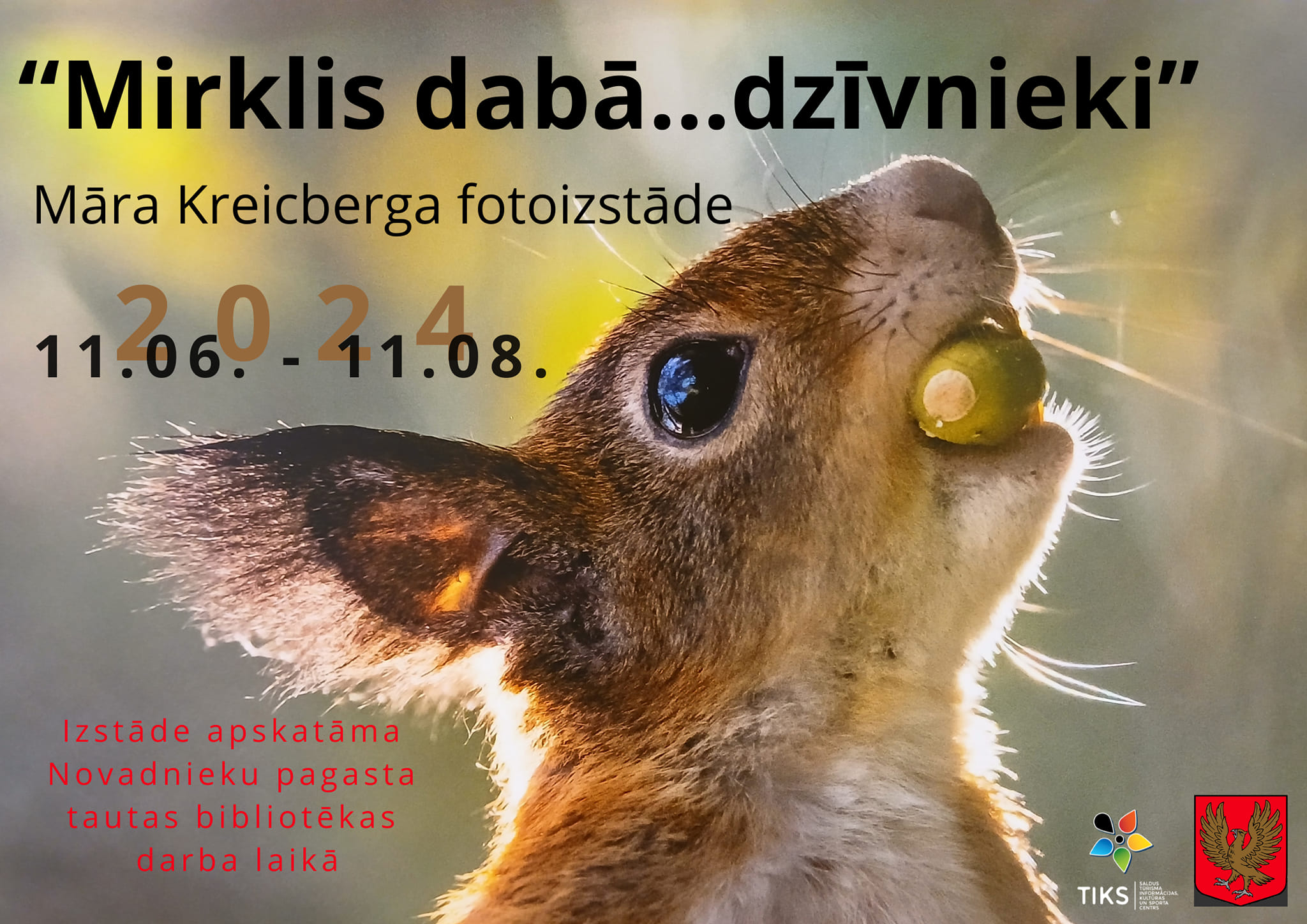 Māra Kreicberga fotogrāfiju izstāde “Mirklis dabā… dzīvnieki”
