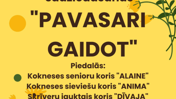 Koru sadziedāšanās “Pavasari gaidot”