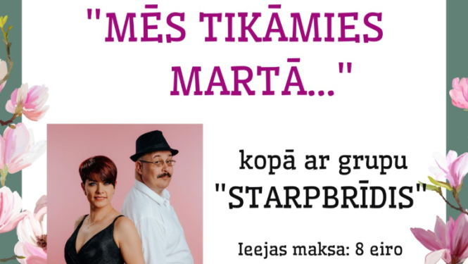 Atpūtas vakars “Mēs tikāmies martā”
