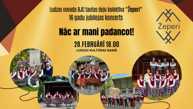 Deju kolektīva “Žeperi” dzimšanas dienas koncerts Ludzas KN