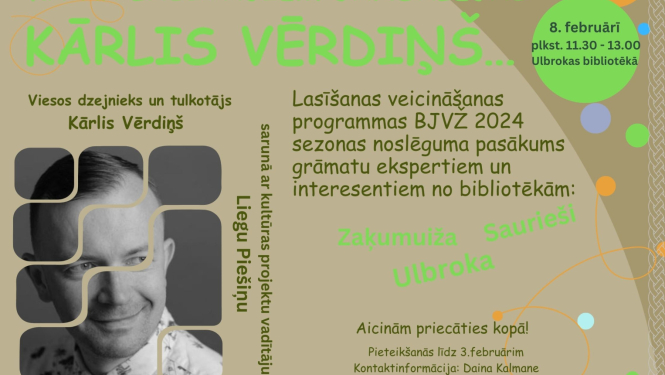 BJVŽ 2024 sezonas noslēguma pasākums grāmatu ekspertiem un interesentiem no Ulbrokas, Sauriešu, Zaķumuižas bibliotēkām Ulbrokas bibliotēkā