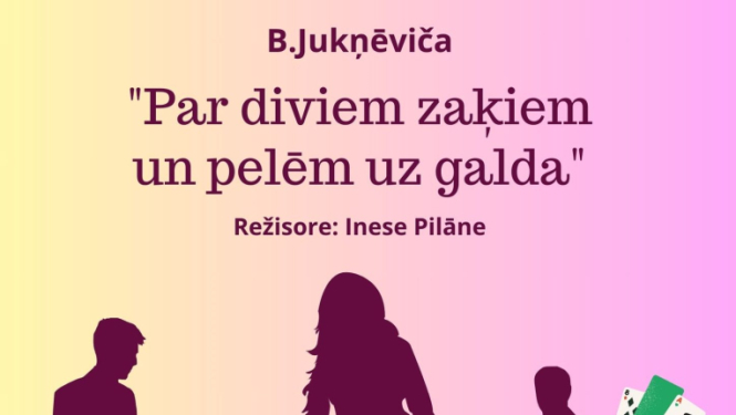 Teātra izrāde “Par diviem zaķiem un pelēm uz galda”
