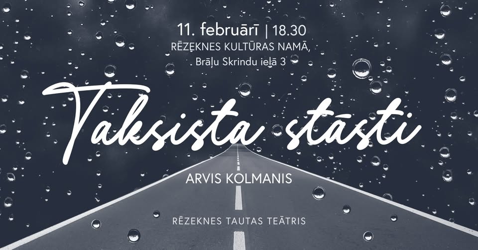 Rēzeknes Tautas teātra izrāde “Taksista stāsti”