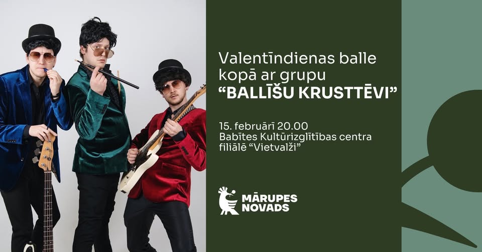 Valentīndienas balle kopā ar grupu “Ballīšu krusttēvi” Spuņciemā